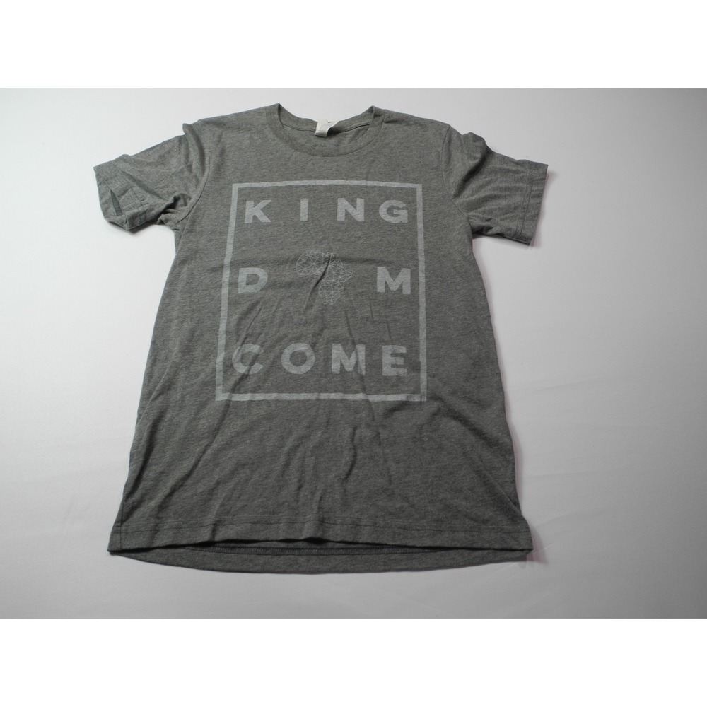 Bella Canvas Shirt Women Small Gray Kingdom Come Graphic Tee Christian Religious